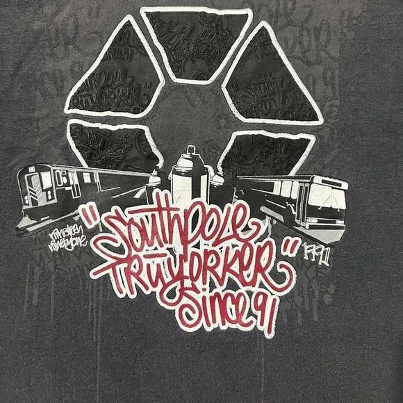 Y2K Grunge Southpole Graffiti Tee - Picture 4 of 6